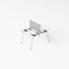 Strike Экран настольный фронтальный меламиновый для бенча 800х18х400 UDSMFB080 крепеж алюминий Strike